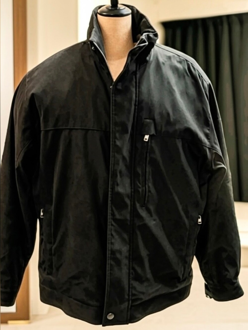 Michael Michael Kors Black Winter Coat Jacket Lined Water Resistant Large 17JJ5